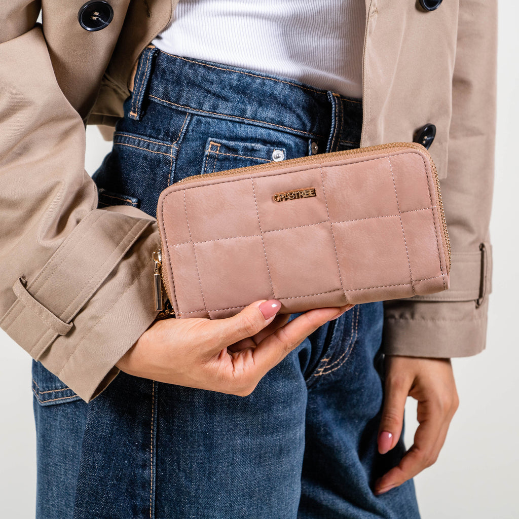 Cartera doble cierre