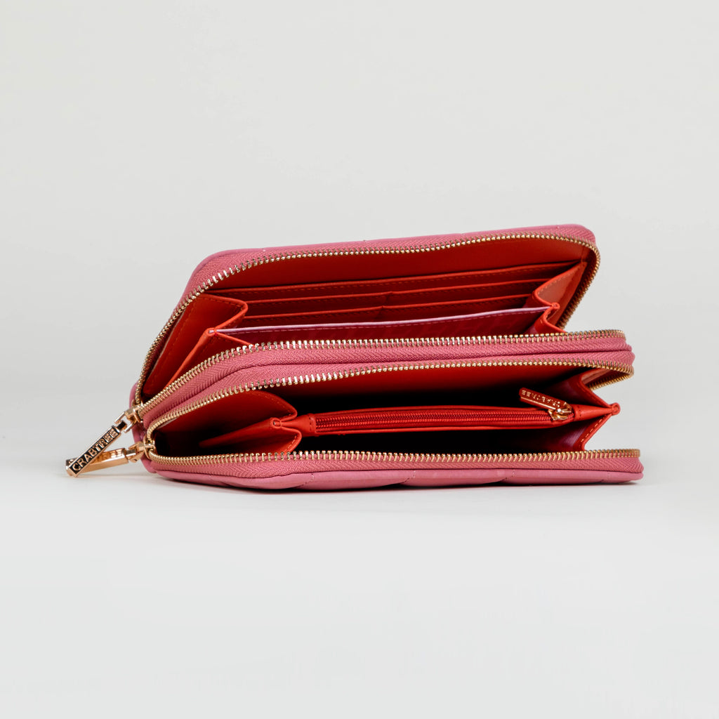 Cartera doble cierre