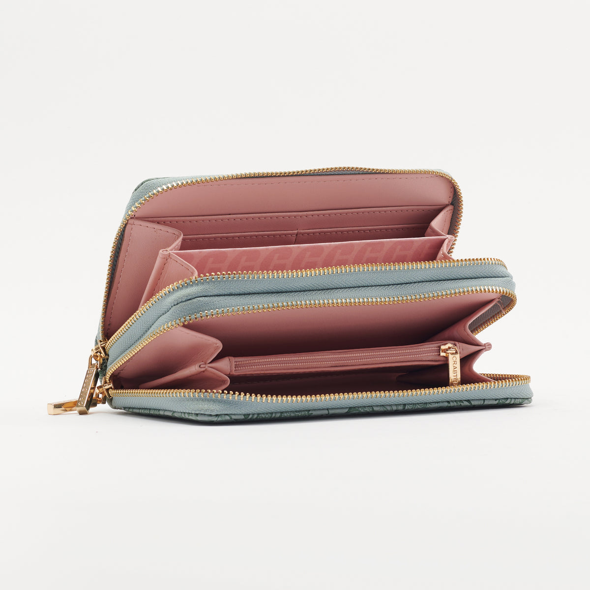 Cartera doble cierre
