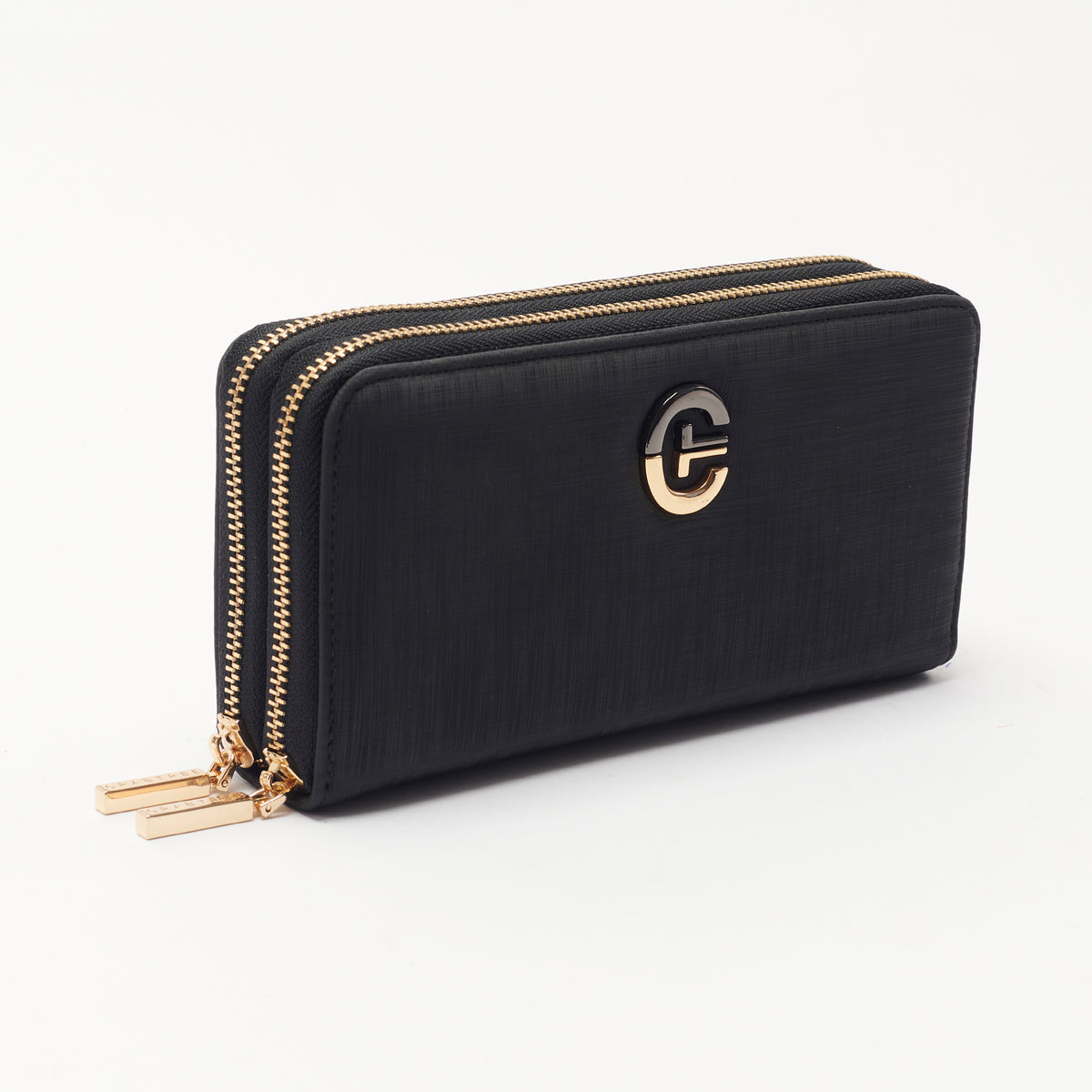 Cartera doble cierre