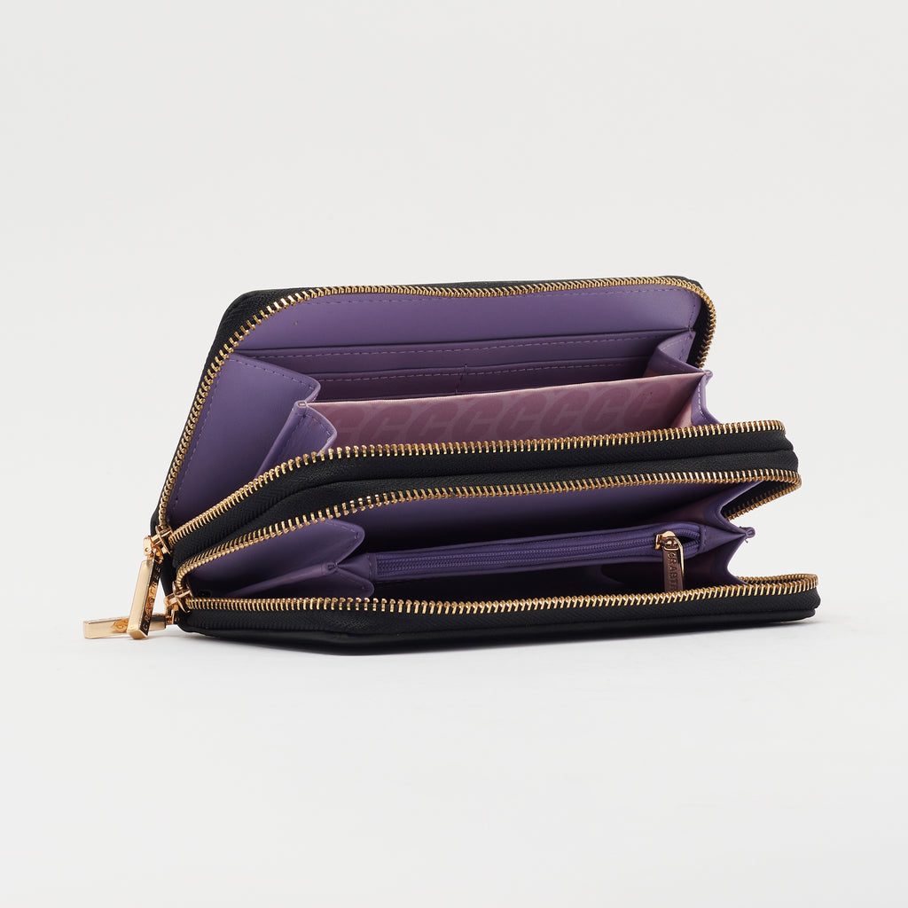 Cartera doble cierre