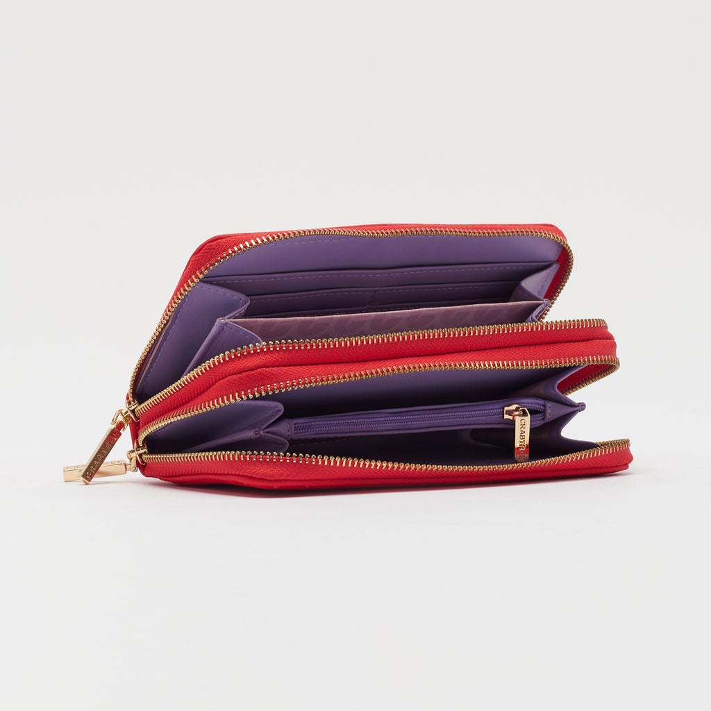 Cartera doble cierre