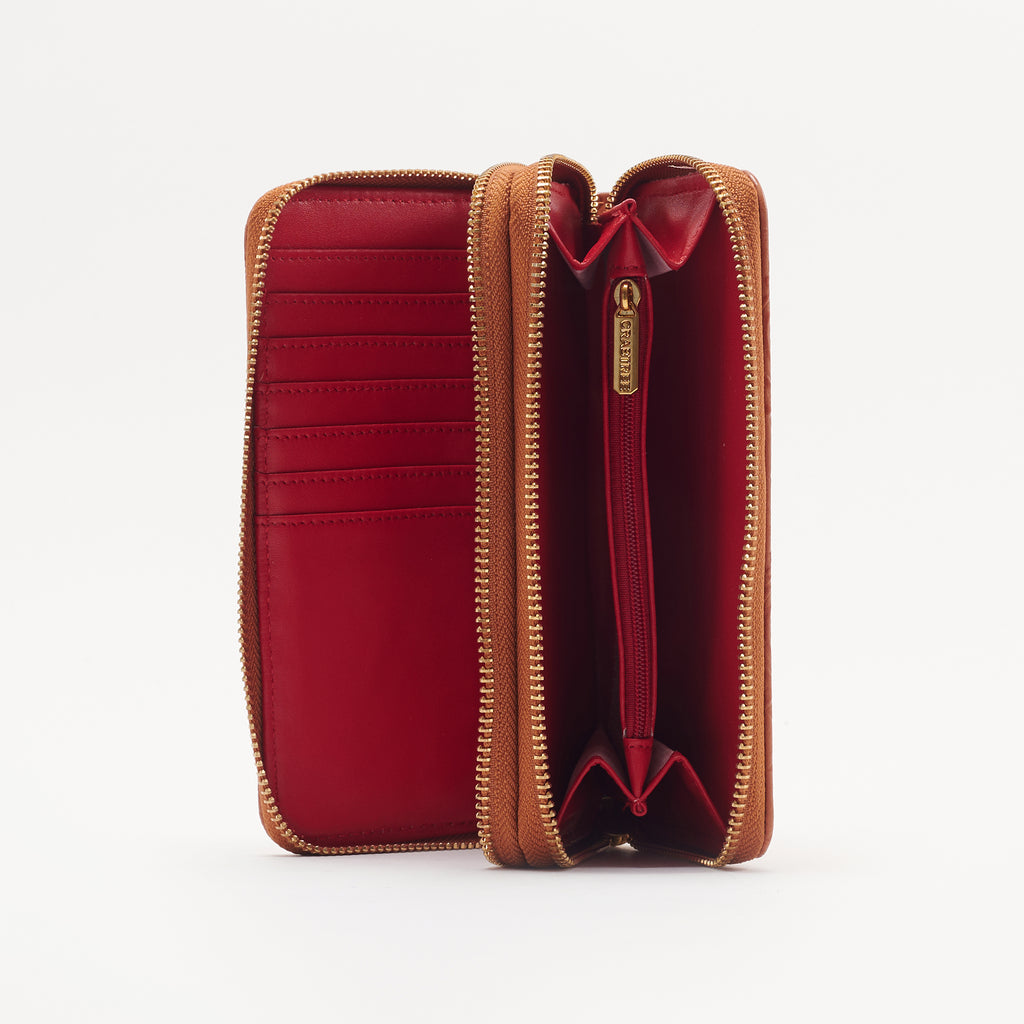 Cartera doble cierre